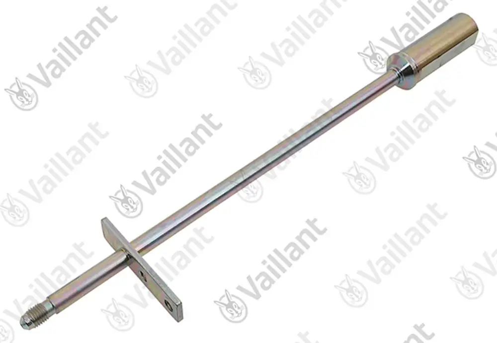 Vaillant Düsenstock mit einem langen, geraden Metallrohr und einer durchgehenden Gewindeverbindung an einem Ende, geeignet für technische Anwendungen.